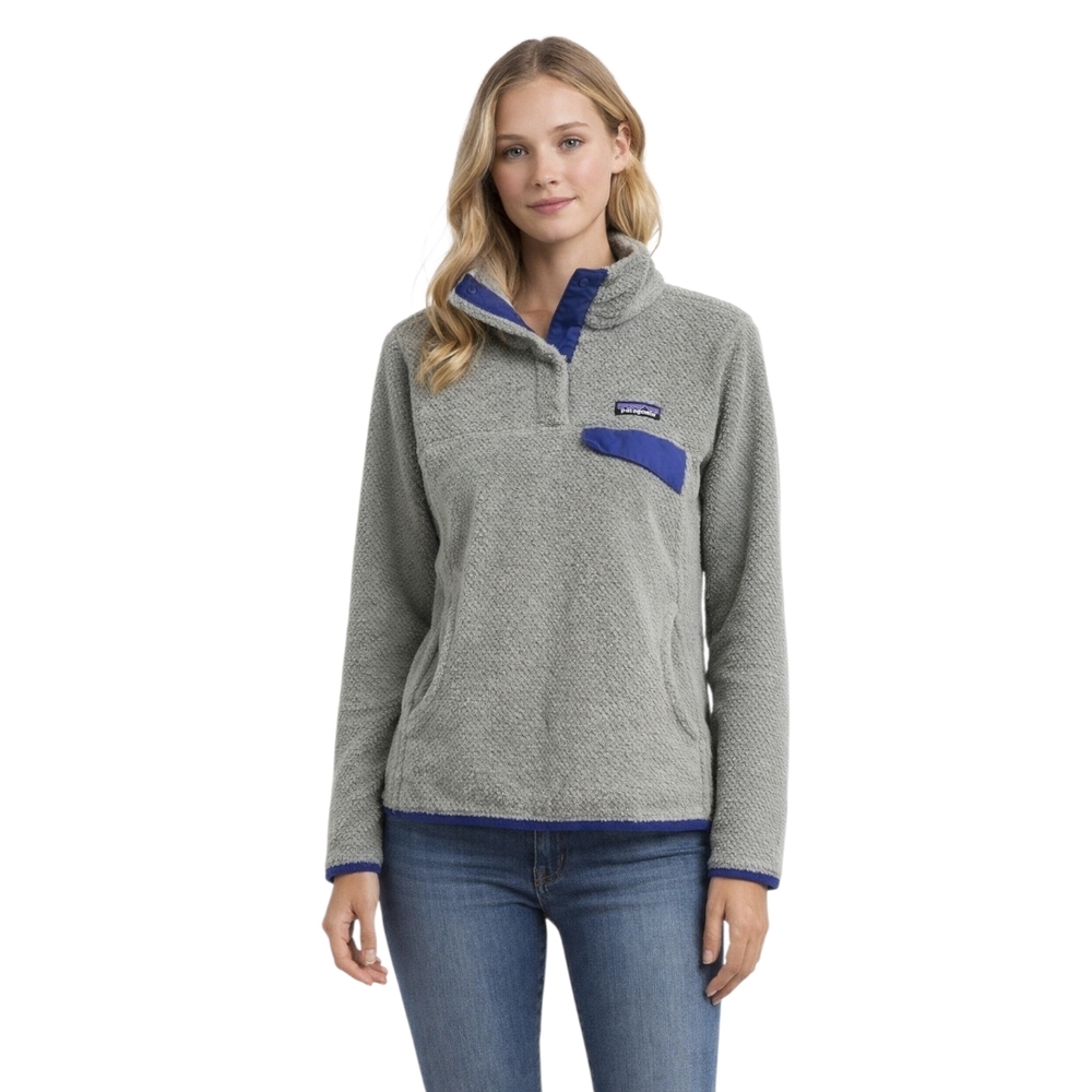 Patagonia Women's Re-Tool Snap-T Fleece Pullover in Gray S
